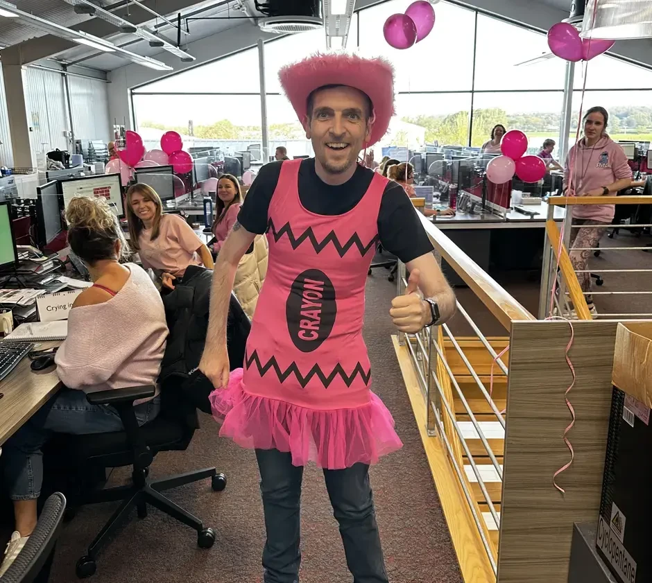 Wear it pink fundraiser UK Carline